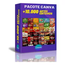 Pacote +10.000 Artes Editaveis Canva Feed Stories + Bônus