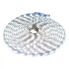  Tyf Mangueira Led 5050 Chata Branco Frio 6k 4m 6mm 60leds/m + Cabo De Alimentação Ip65