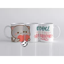 Caneca Gatinhos Lindos Kawai Namorado Mor Copo Personalizado