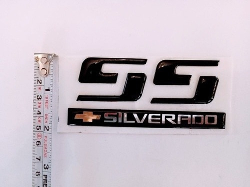 Emblema Lateral Chevrolet Silverado Ss Foto 3