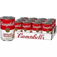 Campbell Condensada De Guisante Partida Con Sopa De Jamón, 1