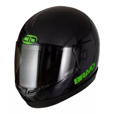 Casco Integral Cerrado Negro Para Moto Cid Bravo Full