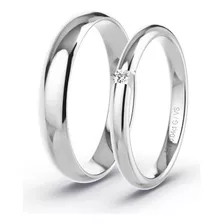 Oferta Anillos Promesa Parejas De Plata 