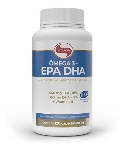 Suplemento Em  Cápsulas Vitafor  Ômega 3-epa Dha Omega 3 Em Pote 120 Un