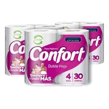 Confort 30 Mts X 12 Rollos Doble Hoja 