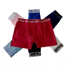 Kit C/5 Cueca Boxer Adulto Microfibra Lisa Marxan