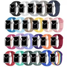 Kit 5 Pulseiras Silicone Compativel Apple Watch E Iwo Series