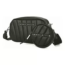 Perry Ellis A10164 Bolso Crossbody Para Dama, Negro