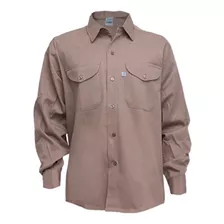 Camisa De Trabajo Ombu Original Tela Grafa - Talle 38 Al 48 