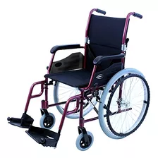 Lt-980-bd Silla De Ruedas Ultraligera De 24 Libras, Borgoña.