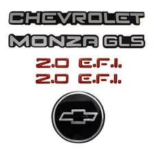 Kit Emblema Chevrolet Monza Gls + Laterais 2.0 Efi 1991 À 9