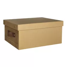 Caja Baulera Kraft Organizadora Grande 48x36x22cm