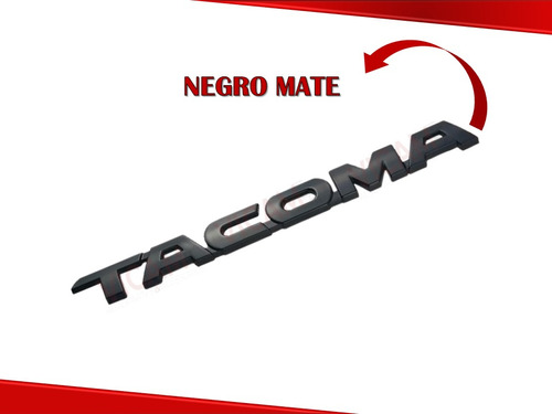 Par De Emblemas Tacoma 07-15 Negro Mate Original Calidad Foto 3