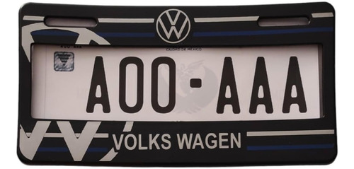 Par De Portaplacas Generico Volkswagen Vw Nuevo Logo Foto 7