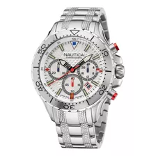 Reloj Nautica Napnsf205 Pulsera De Acero Inoxidable De Hen