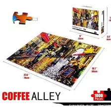 Rompecabezas Coffee Alley Puzzle 1000 Piezas Regalo Premium