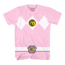 Camiseta De Vestuario Rosa Power Rangers (rosa, Mediano)