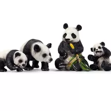 Animais Estátua Ornamentos Decorativos-panda Família