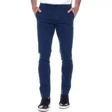 Calça Social Sarja Masculina Skinny Dupla Costura Sport Fino