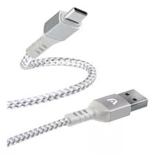 Cable Tipo-c A Usb 2.0 Nylon Trenzado De 6 Pies/1,8 M -