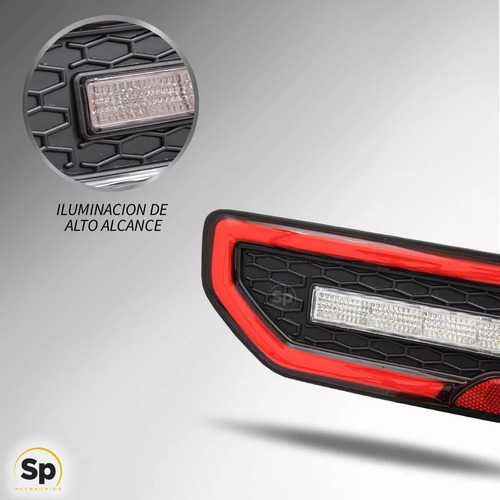 Calaveras Plug\u0026play Led Drl 4x4 Para Suzuki Jimny 21+ Rojo Foto 5