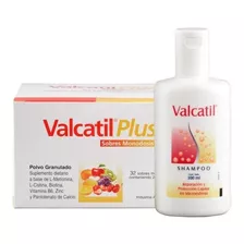 Combo Valcatil Plus 32 Sobres + Valcatil Shampoo X 300ml