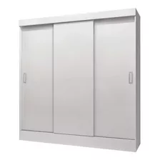 Guarda-roupa Yescasa Istambul Cor Branco De Mdp Com 3 Portas Corrediças