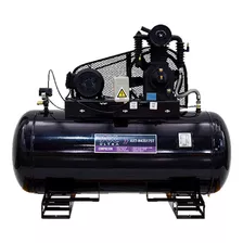 Compresor De Aire 430lt 5hp Trifasico 175psi Axtech H435175t Color Negro