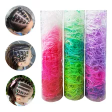 Pack 2000 Elásticos Para El Pelo Colores Degrade Suave