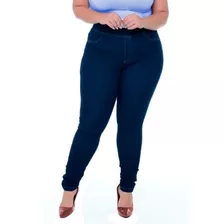 Calça Feminina Jegging Plus Size, Jeans Com Elastano Até 58