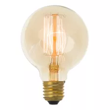 Lâmpada Filamento De Carbono G80 Edison Retro 40w 127v Cor Transparente Cor Da Luz - 110v