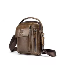 Bolso/bandolera Hombre Cuero Genuino Bull Captain Mod Cierre