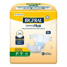 Fraldas Para Adultos Descartáveis Bigfral Derma Plus Pequeno X 9 U