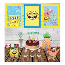 Decoração Bob Esponja Kit Festa Só Um Bolinho 