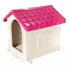 Casinha De Cachorro Desmontável Rosa Número 3