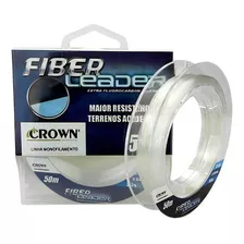 Linha Fiber Leader 0,62mm 50m Camada Fluorcarbono - Crown Cor Transparente
