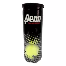 Tubo Penn 3 Pelotitas Tenis Championship Sello Negro Paddle Tennis Profesional