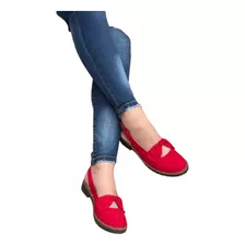 Zapatos Casuales De Dama Rojos