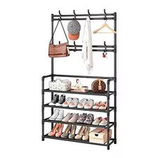 Organizador Multifuncional Zapatero Perchero 4 En 1 Ideal 