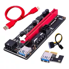 Riser Ver 009s Pcie 6pin 16x Mineria Express Usb Eth Btc