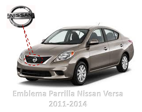 Emblema Parrilla Nissan Versa 2012 2013 2014 2015 Generico Foto 4