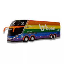 Miniatura Ônibus Buser Incentivo A Diversidade 30cm