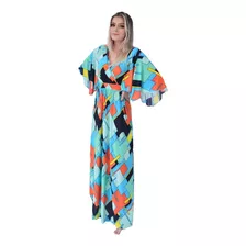 Kaftan Vestido Longo Homewear Camisola Longa