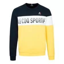 Buzo Le Coq Sportif Hombre Capucha Amarillo-azul