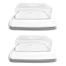 Set X 2 Campana Rectangular Tapa Facturas Tortas Sanwichs