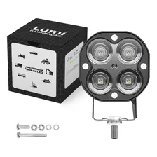 Kit 2 Farol De Milha Led 40w 9-60v Caminhão Off Road Barcos