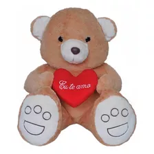 Pelucia Urso Coracao Eu Te Amo Em Pe 70cm Lovely