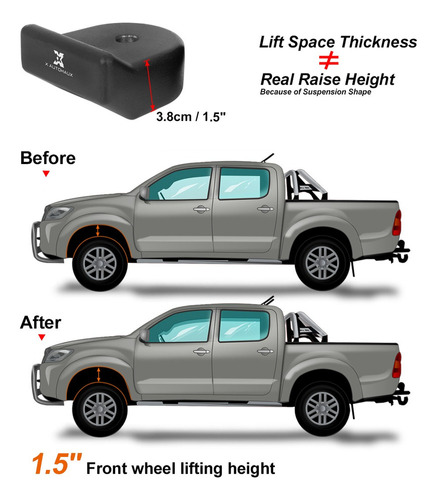 2 Elevacin Frontal 1.5'' Por Ford F250 F350 Super Duty05-20 Foto 5