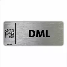 Placa Indicação Setor Portas - Dml - 8x20cm