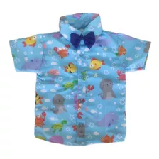 Camisa Fundo Do Mar Infantil Temática Social Festa 